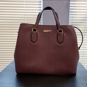 Kate Spade Laurel Way Evangelie Satchel in Mahogany